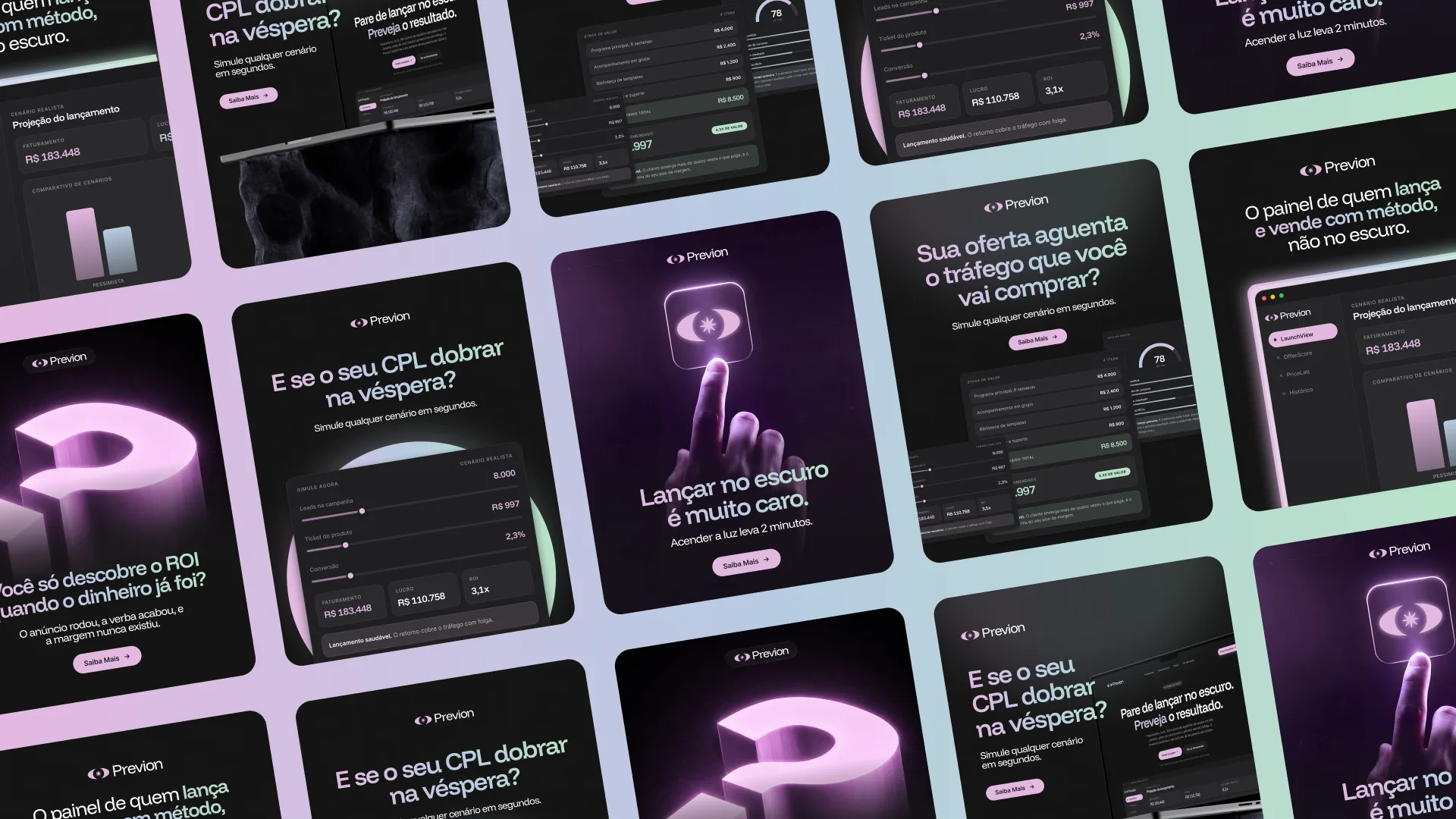 Previon: campaign asset grid